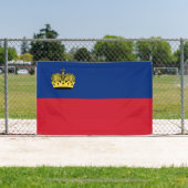 Liechtensteinse vlag spandoek (Insitu)