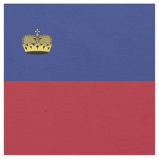 Liechtensteinse vlag stof (Close Up)