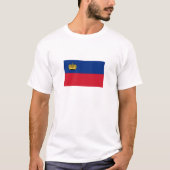 Liechtensteinse vlag t-shirt (Voorkant)