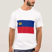 Liechtensteinse vlag t-shirt (Voorkant)