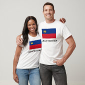Liechtensteinse vlag t-shirt (Unisex)