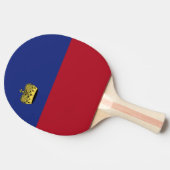 Liechtensteinse vlag tafeltennisbatje (Zijkant)