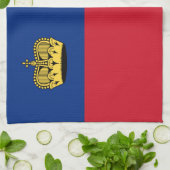 Liechtensteinse vlag theedoek (Gevouwen)