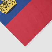 Liechtensteinse vlag tissuepapier (Detail)