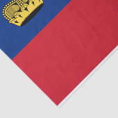 Liechtensteinse vlag tissuepapier (Detail)