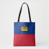 Liechtensteinse vlag tote bag (Voorkant)