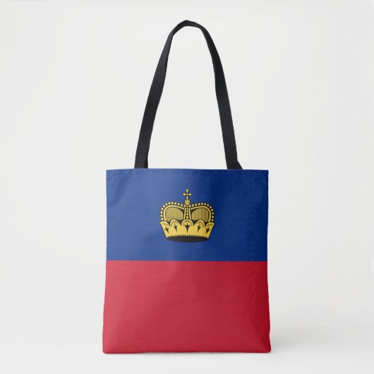 Liechtensteinse vlag tote bag (Voorkant)