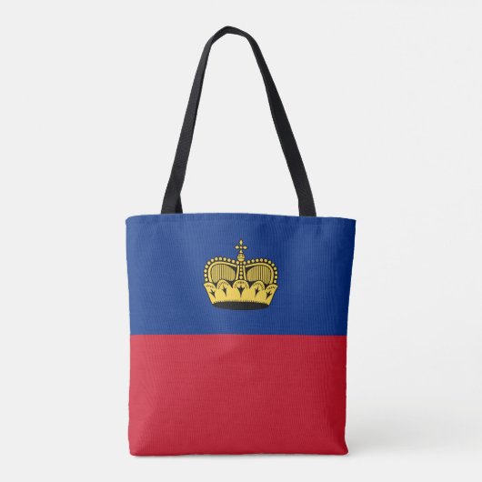 Liechtensteinse vlag tote bag (Achterkant)