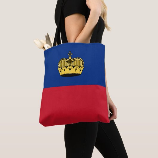 Liechtensteinse vlag tote bag (Dichtbij)