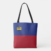 Liechtensteinse vlag tote bag (Achterkant)