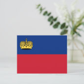 Liechtensteinse vlag, Vlag van Liechtenstein Briefkaart (Staand voorkant)