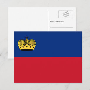 Liechtensteinse vlag, Vlag van Liechtenstein Briefkaart
