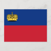 Liechtensteinse vlag, Vlag van Liechtenstein Briefkaart (Voorkant)