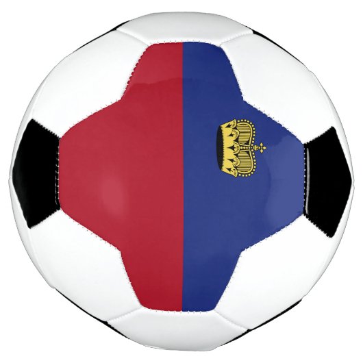 Liechtensteinse vlag voetbal (Gedraaid)