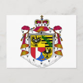 Liechtensteinse wapenmunt briefkaart (Voorkant)