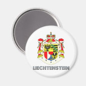 Liechtensteinse wapenmunt magneet (Voorkant / Achterkant)