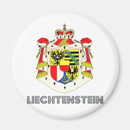 Liechtensteinse wapenmunt magneet (Voorkant)
