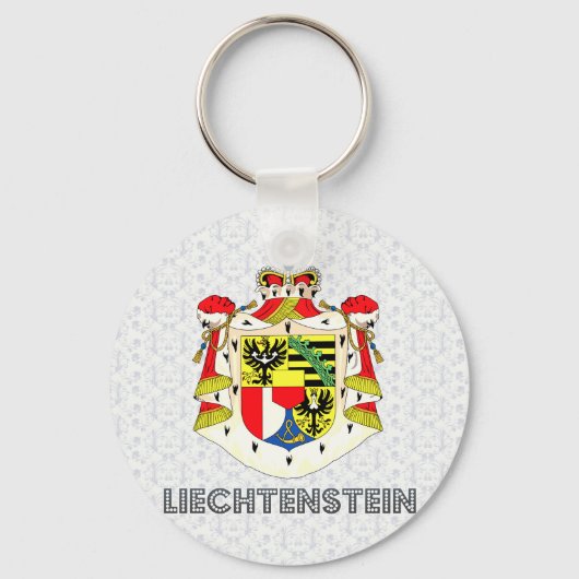 Liechtensteinse wapenmunt sleutelhanger (Voorkant)
