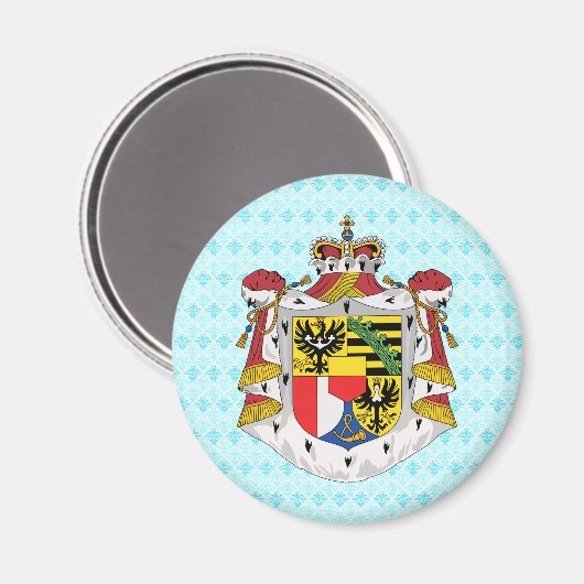 Liechtensteinse wapenschild magneet (Voorkant / Achterkant)