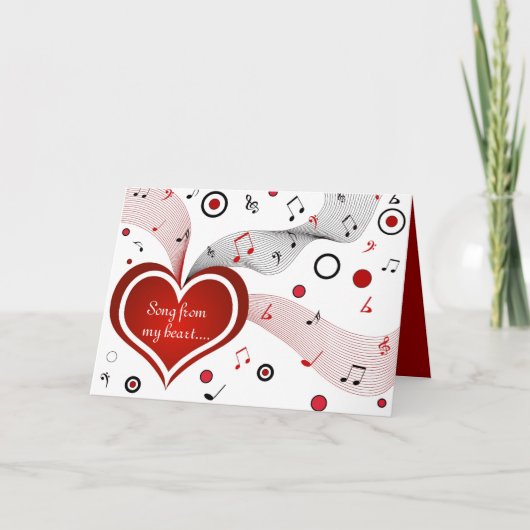 Lied uit mijn hart - Kaart (Voorkant)