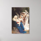 Lied van de engelen (1881) door Bouguereau Canvas Afdruk (Voorkant)