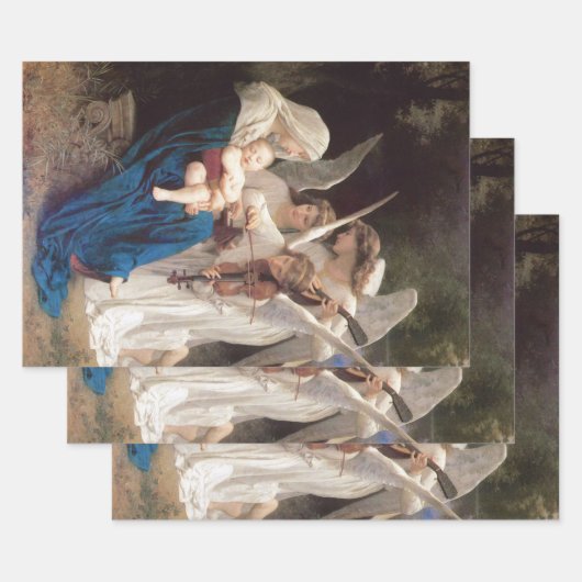Lied van de engelen (1881) door Bouguereau Inpakpapier Vel (Set)