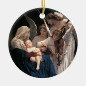 Lied van de engelen (1881) door Bouguereau Keramisch Ornament (Voorkant)