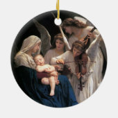 Lied van de engelen (1881) door Bouguereau Keramisch Ornament (Achterkant)