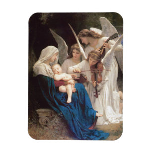 Lied van de engelen (1881) door Bouguereau Magneet