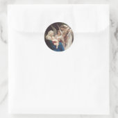 Lied van de engelen (1881) door Bouguereau Ronde Sticker (Tas)