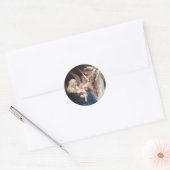 Lied van de engelen (1881) door Bouguereau Ronde Sticker (Envelop)