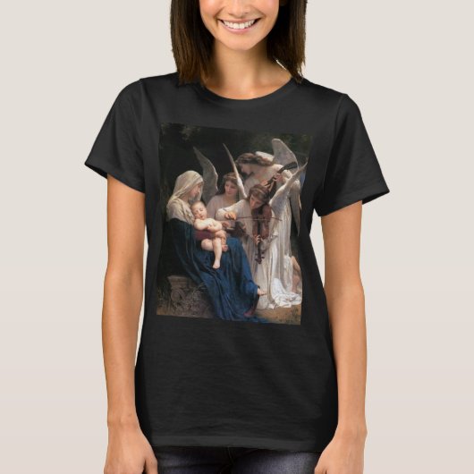 Lied van de engelen (1881) door Bouguereau T-shirt (Voorkant)