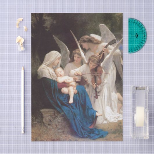 Lied van de engelen (1881) door Bouguereau Tissuepapier (Craft)