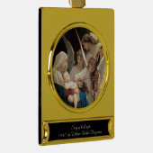 Lied van de engelen Bouguereau Verguld Banner Ornament (Rechts)