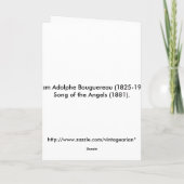 Lied van de engelen kaart (Achterkant)