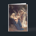 Lied van de Engelen - William-Adolphe Bouguereau Feestdagen Kaart<br><div class="desc">Lied van de Engelen - William-Adolphe Bouguereau</div>