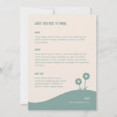 Lied van de leiblauwe vogel kaart (Achterkant)