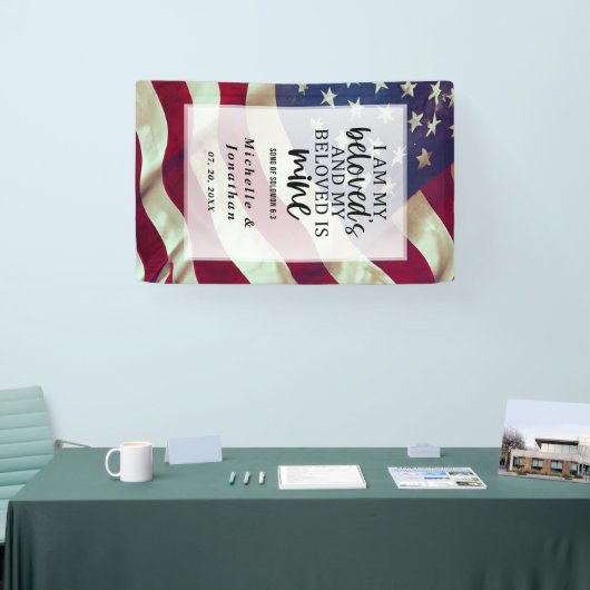 Lied van de Salomonsebijbel VS Vlag Patriottische  Spandoek (Beurs)