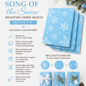 Lied van de Sneeuw Inpakpapier Vel