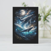 Lied van het kosmische getij bedankkaart (Staand voorkant)