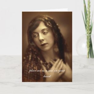 Lied van het Wenskaart van de Liefde van het Vers Kaart