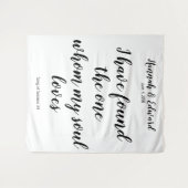 lied van Solomon trouwfotobackdrop banner Wandkleed (Voorkant (horizontaal))