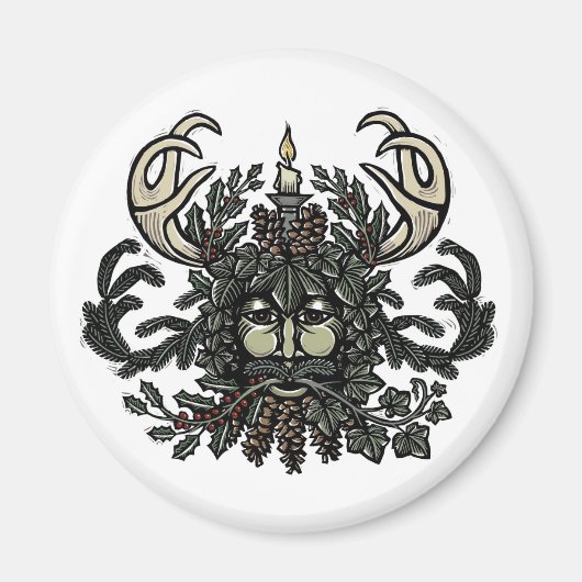 Lied van Solstice Greenman Koelkast Magnet (Voorkant)