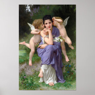 Liederen van de Lente door William Bouguereau Poster