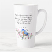 Liedje in je hart Vriendschap Latte Mok (Rechts)