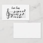 Liedje over de liefde, vogels die tussen de muziek informatiekaartje (Voorkant / Achterkant)