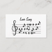 Liedje over de liefde, vogels die tussen de muziek informatiekaartje (Voorkant)