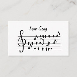 Liedje over de liefde, vogels die tussen de muziek informatiekaartje