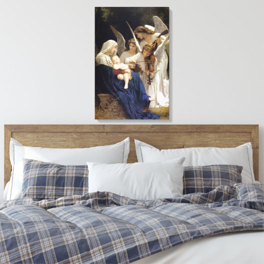 Liedje van de engelen Fine Art Canvas Afdruk (Insitu (Slaapkamer))