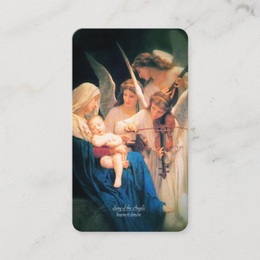 Liedje van engelen met Moedergebed Informatiekaartje (Voorkant)